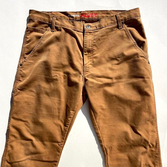 Dickies Tan Brown Utility Work Carpenter Pants Size 36x34 - Picture 3 of 3